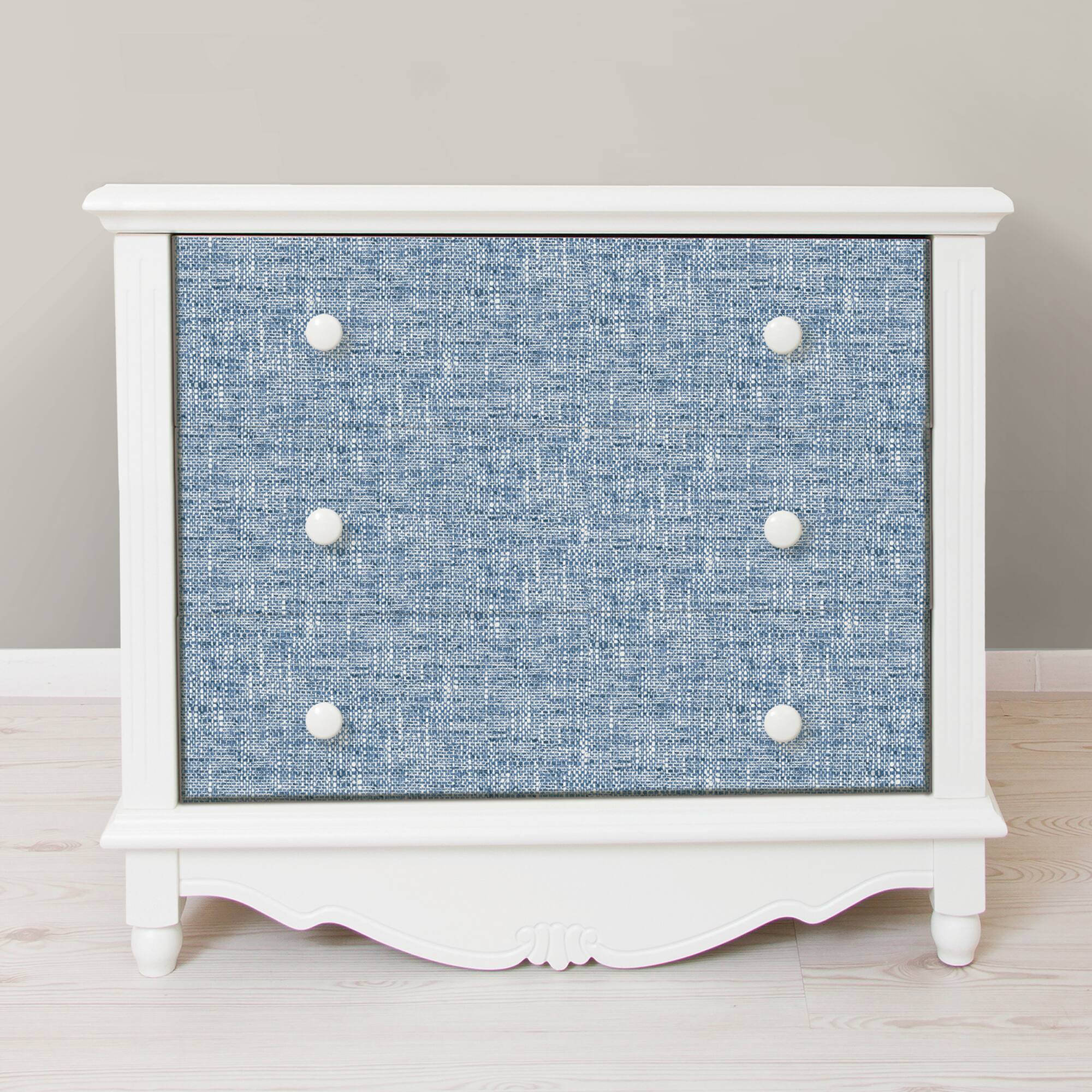 NuWallpaper Navy Poplin Texture Peel & Stick Wallpaper